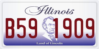 IL license plate B591909