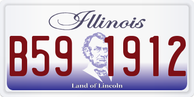 IL license plate B591912