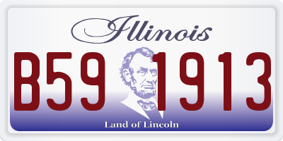 IL license plate B591913