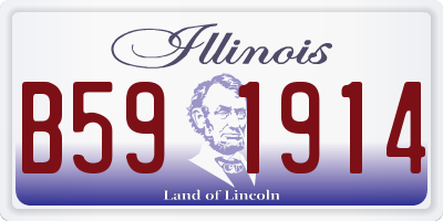 IL license plate B591914
