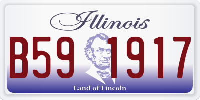 IL license plate B591917