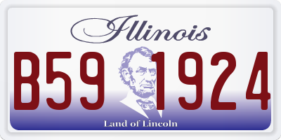 IL license plate B591924