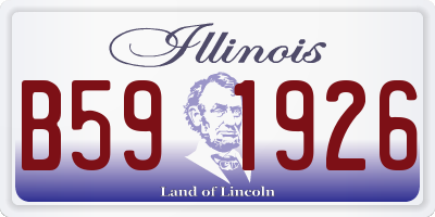 IL license plate B591926