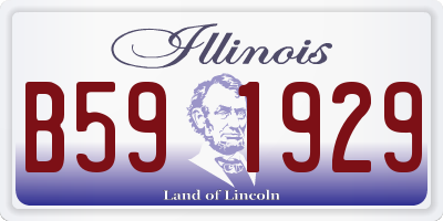 IL license plate B591929