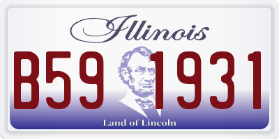 IL license plate B591931