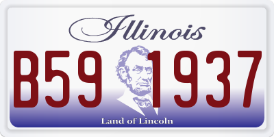 IL license plate B591937