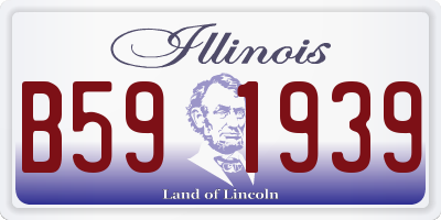 IL license plate B591939