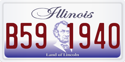 IL license plate B591940