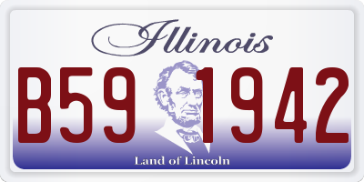 IL license plate B591942