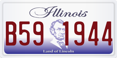 IL license plate B591944