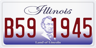 IL license plate B591945