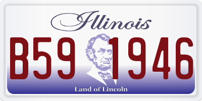 IL license plate B591946