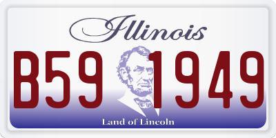 IL license plate B591949