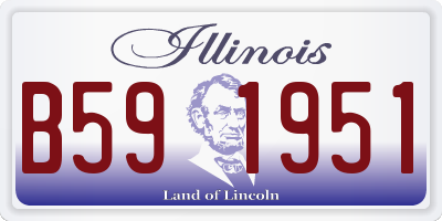 IL license plate B591951