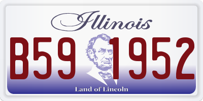 IL license plate B591952