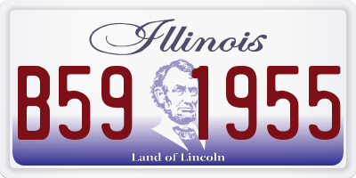 IL license plate B591955