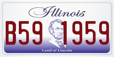 IL license plate B591959