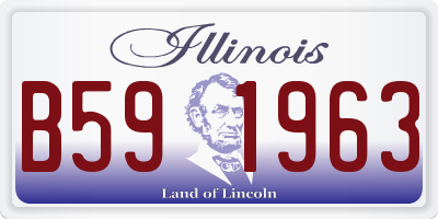 IL license plate B591963