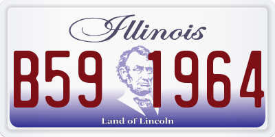 IL license plate B591964