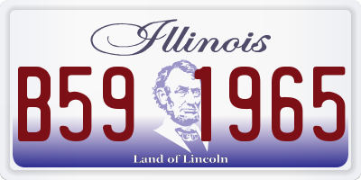IL license plate B591965
