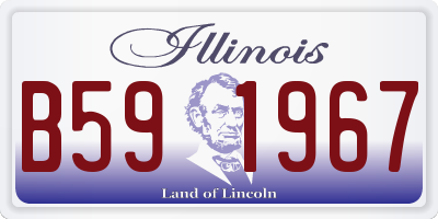 IL license plate B591967