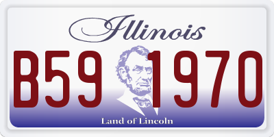 IL license plate B591970
