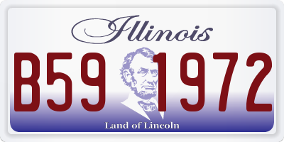 IL license plate B591972