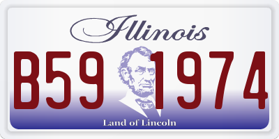 IL license plate B591974