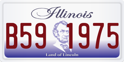 IL license plate B591975