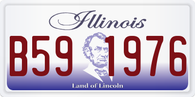 IL license plate B591976