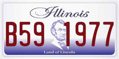 IL license plate B591977