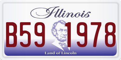IL license plate B591978