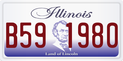 IL license plate B591980