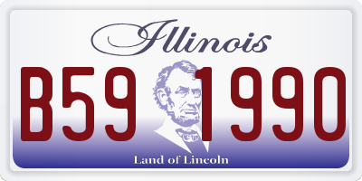 IL license plate B591990
