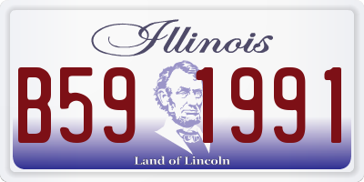 IL license plate B591991