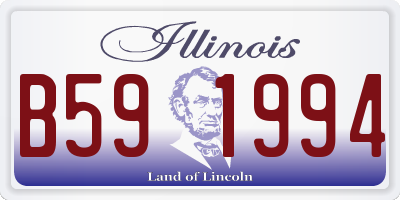 IL license plate B591994