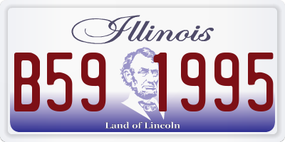 IL license plate B591995