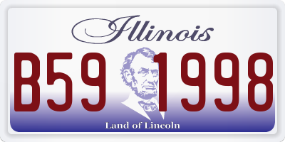 IL license plate B591998