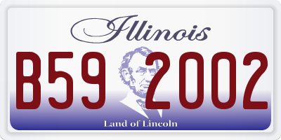 IL license plate B592002