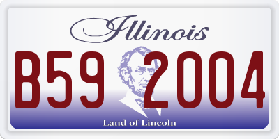 IL license plate B592004