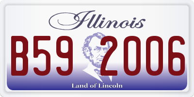 IL license plate B592006