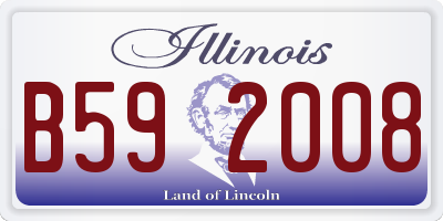 IL license plate B592008