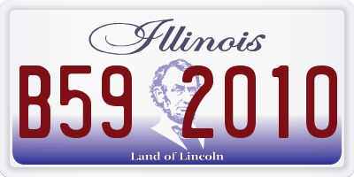 IL license plate B592010