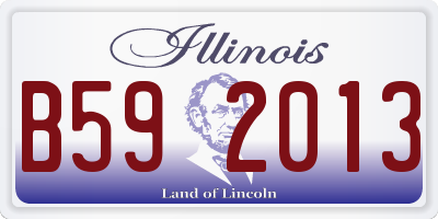 IL license plate B592013