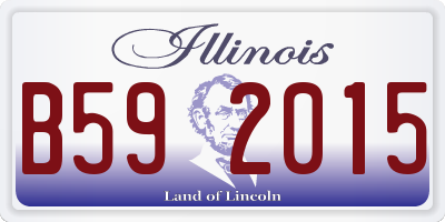 IL license plate B592015