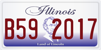 IL license plate B592017