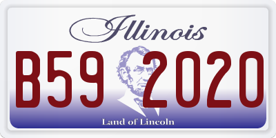 IL license plate B592020