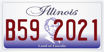 IL license plate B592021