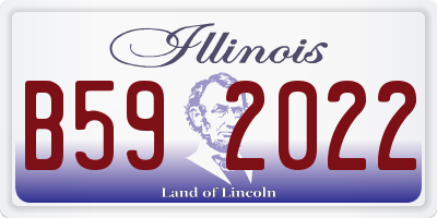 IL license plate B592022