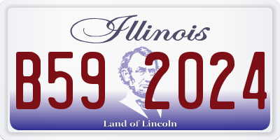 IL license plate B592024